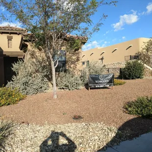 a car parked in front of a house