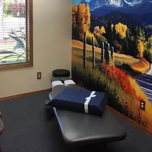 Interior photo of treatment room.