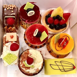 Box of assorted pastries