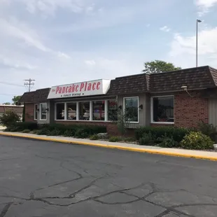 the front of the restaurant