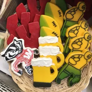 a basket of cookies