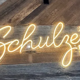 a neon sign