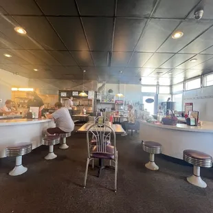 The Center Seating Area of the Restaurant.