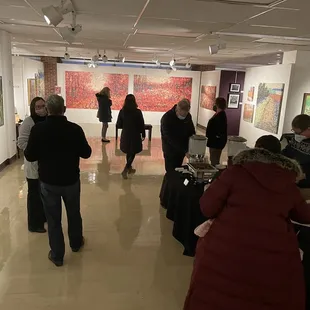 Schumacher Gallery "When Nature Speaks" reception featuring the work of Karen LaValley and Kirsten Bowen.