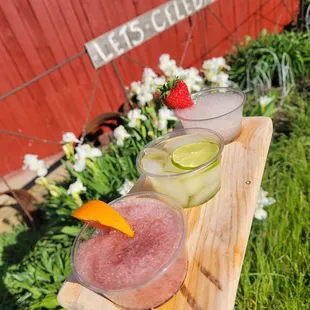 Summer speciality drink flight.