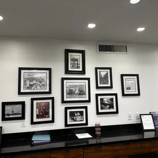 a woman sitting at a desk