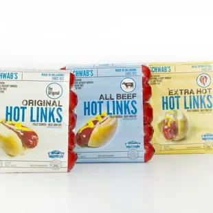 Schwab Meat Co Hot Link Packaging