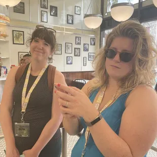 The interior + my beautiful friends.