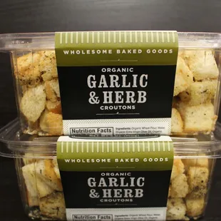 Organic Garlic &amp; Herb Croutons