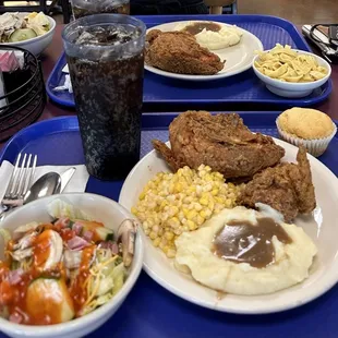 chicken wings and fried chicken, food