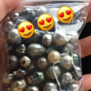 100 pearls for $199, various grades, shapes, sizes and colors!