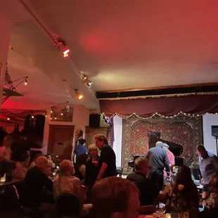 a band playing