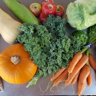 a variety of vegetables