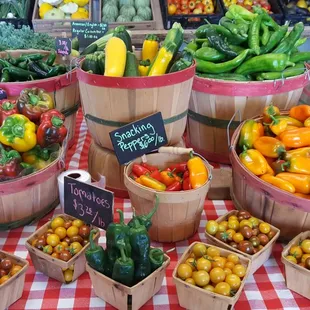The fresh produce selection at Schwebach Farm Market.
