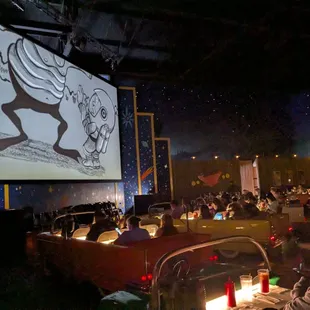 Such a cool place to eat! Make a reservation to be guaranteed a car table.