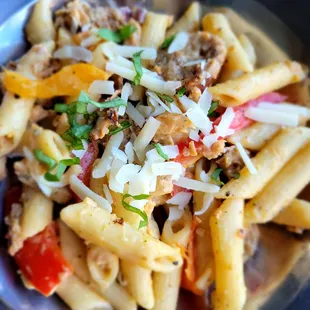 pasta dish, pasta, food