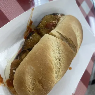 Eggplant parm sub