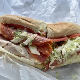 Italian "Your Way" with Turkey Breast and Cheese and Pepperoni