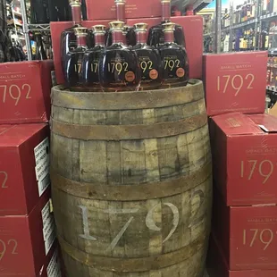 a barrel of liquor