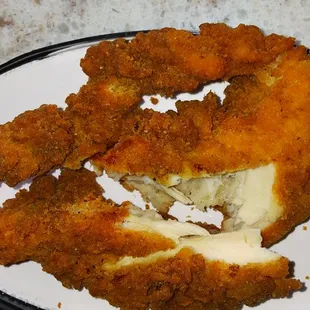 Supposed to be a chicken tender.