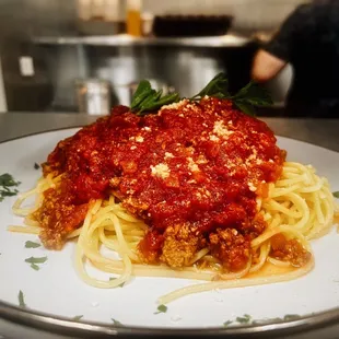 Spaghetti with meat sauce