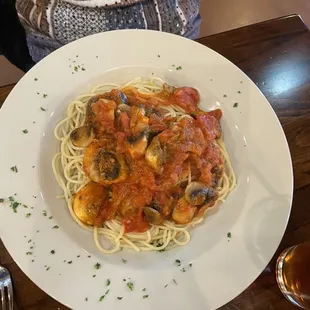 Spaghetti with Mushrooms