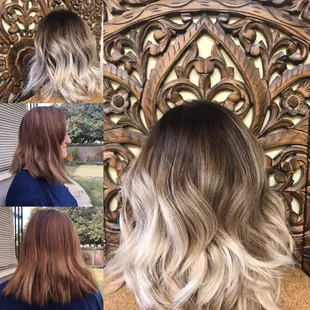 Color correction                      Foilyage ombre