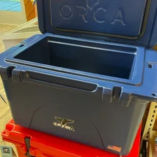 Orca ice chests a variety of sizes and colors.  Come check them out.