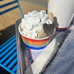 Spark pup cup