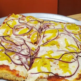 Banana Peppers and Onions Sicilian