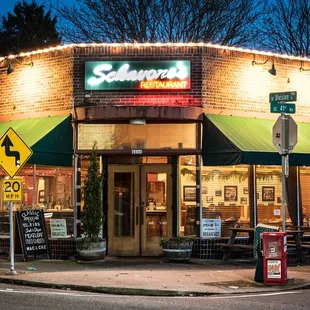 This is a photo I shot from the corner across from Sckavone's a couple of years ago.