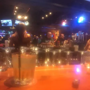 people sitting at a bar