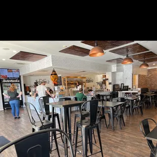 the inside of the restaurant