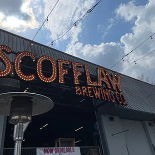 the sign for scofflaw brewing