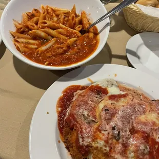 Marinara Pasta Chicken parm