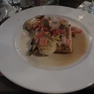 Char-Grilled Salmon & Shrimp