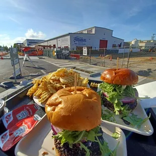 Truck conveniently located by brewery