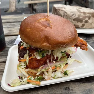 Far east nashville hot chicken sandwich