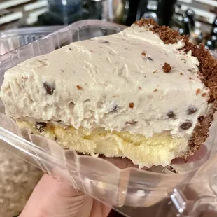 Slice of Cannoli Cheesecake