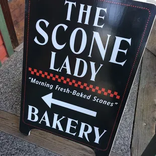 The scone lady makes the best scones ever!