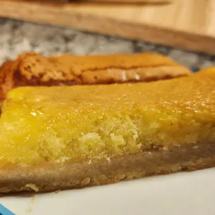 a slice of pie on a plate