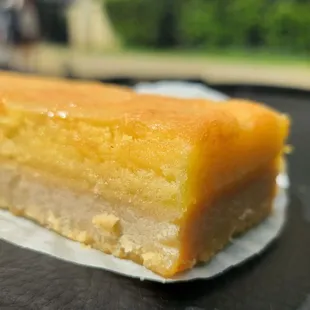 a piece of cake on a plate