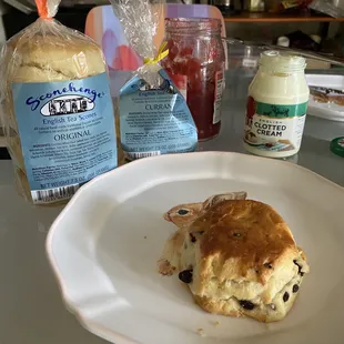 Packages of scones (4 in a pack)... on my second!