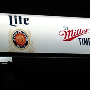 a lite miller time sign