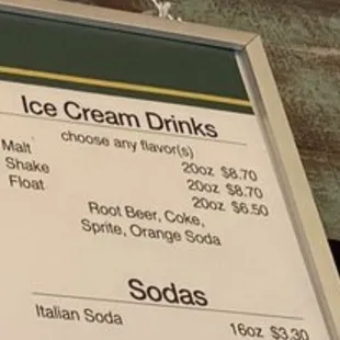 What my prices should have been, root beer float $6.50 small one scoop waffle $6.30 = $12.80 + tax is not $16