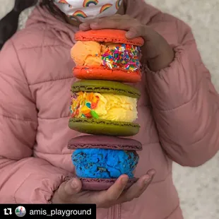 Macaron ice cream sandwich