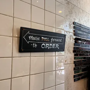 a sign on a wall