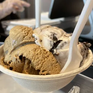 Espresso Toffee Crunch &amp; Grasshopper Pie (both flavors are great)