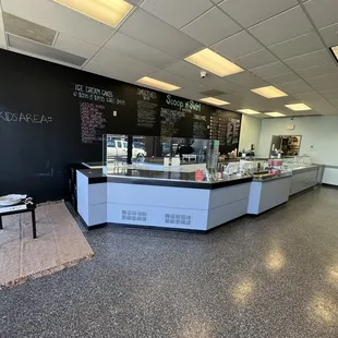 he inside of the store