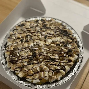 Chocolate sweet potato ice cream pie